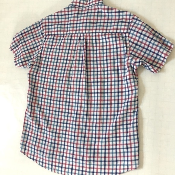 Dressmann Plaid Linen Blend Short Sleeve Shirt M - Picture 12 of 14
